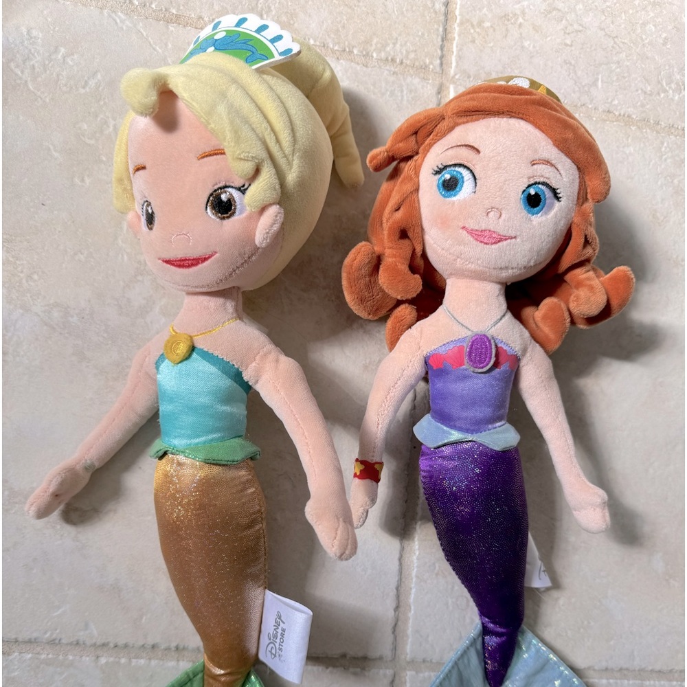 Sofia the First & Una Soft Mermaid Dolls